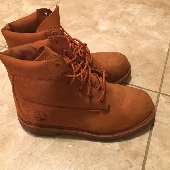 DTLR VILLA X Timberland 6″ Premium Orange Boots - Picture 7 of 11